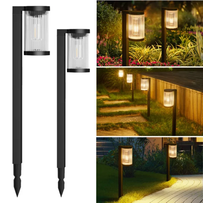 Solar Pathway Lights 8/4 Pack – Upgraded Super Bright 12H Outdoor Lights for Yard & Garden