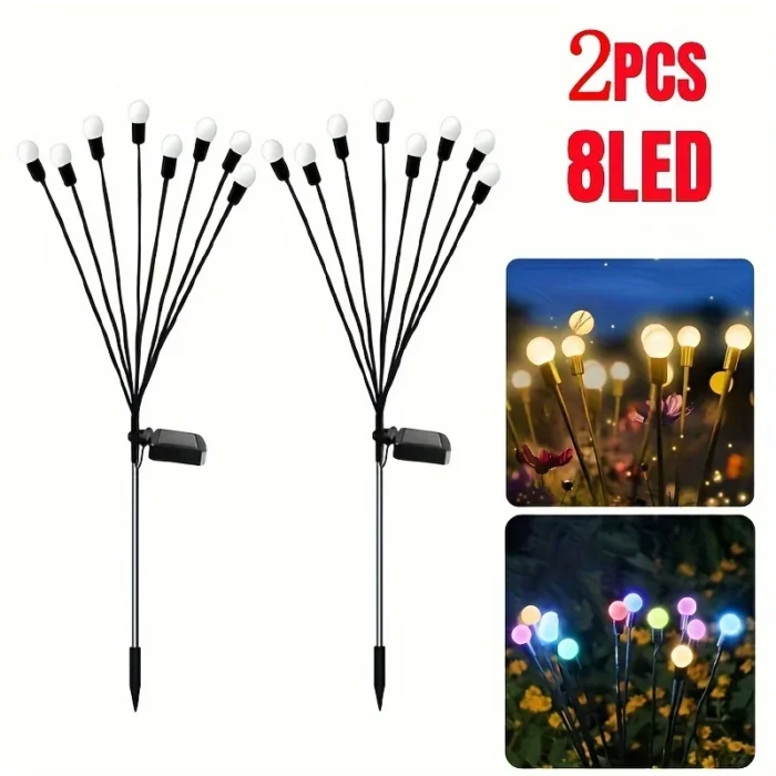 4PC Solar Firefly Lamps – Outdoor Camping & Garden Lawn Solar Lights - Image 12