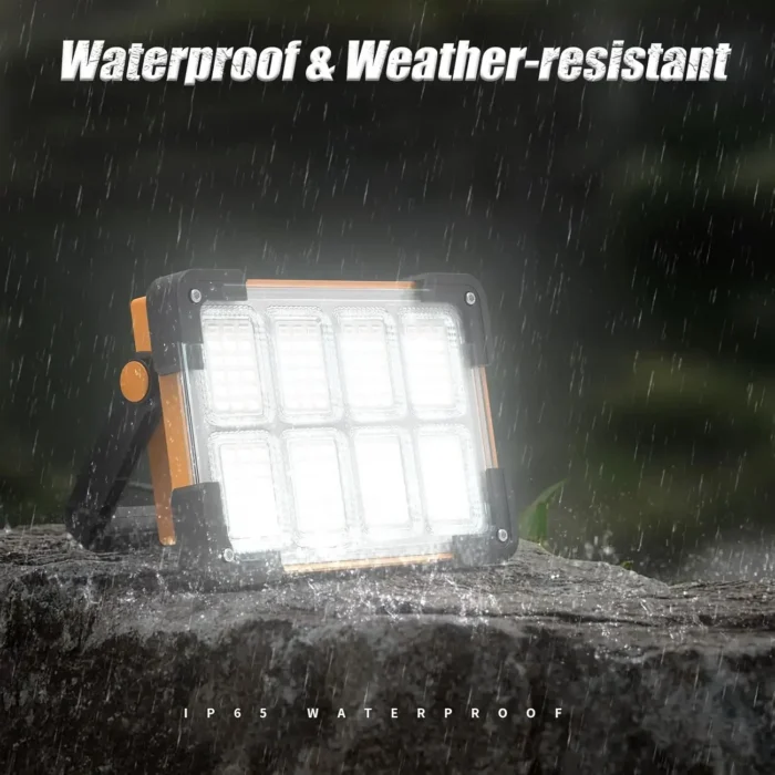 New Rechargeable Solar Flood Light Outdoor Portable LED Reflector Spotlight Rechargeable Projector Floodlight Construction Lamp - Image 5