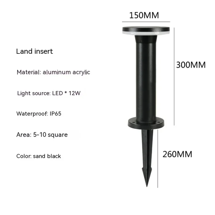 Outdoor Waterproof IP65 LED Lawn Lamp – 10W Aluminum Pillar, 30/60CM, AC85-265V - Image 13