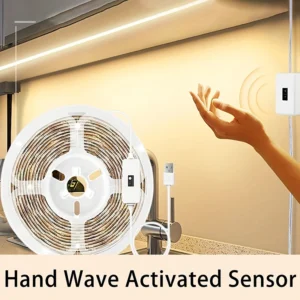 USB Motion Sensor LED Strip Light – 5V Hand Sweep On/Off Backlight for TV & Kitchen
