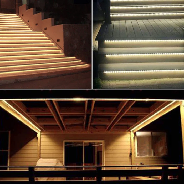 5M Outdoor Solar LED Strip Light – IP65 Waterproof for Courtyard Decoration - Image 3