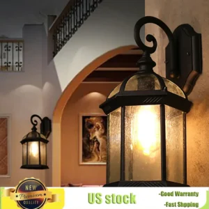 Bymaocar Outdoor LED Wall Light – Waterproof Nordic Style Exterior Lantern Sconce