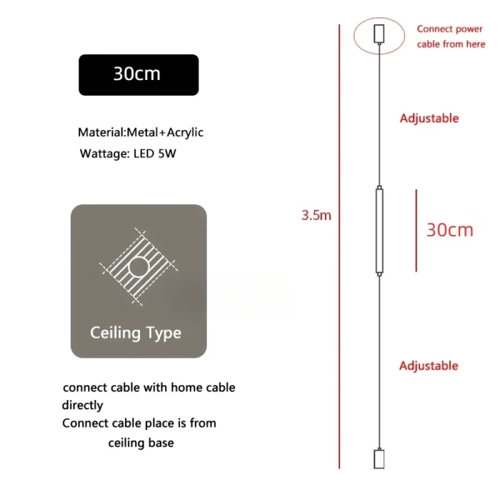 Modern Italian LED Floor Lamp – Long Line Acrylic Design for Bedroom, Living Room & Hotel Decor - Image 7