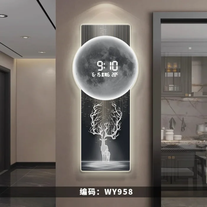 LED Wall Clock – Digital Display, Wall-Mounted for Living Room & Entrance Decor - Image 10