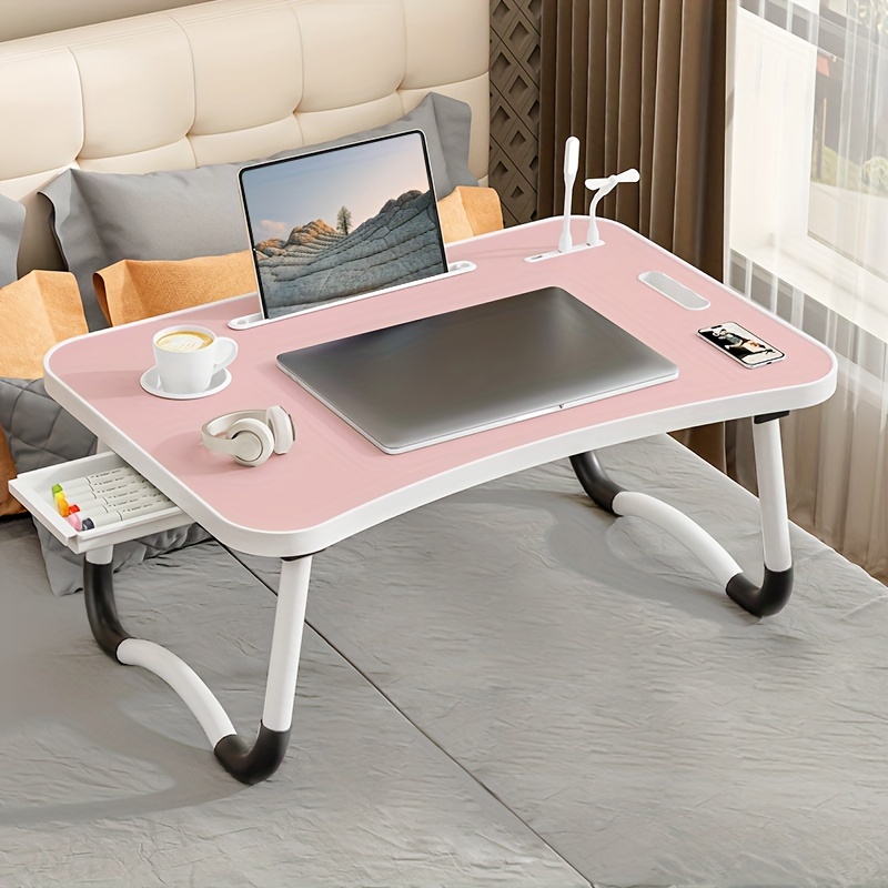Portable Laptop Bed Table with Cup Holder, Drawer & Tablet Slot – Foldable and Durable - Image 12
