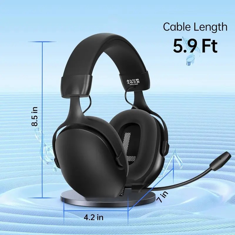 7.1 Surround Sound Gaming Headset Noise Cancelling Mic for PS5 PS4 Xbox Switch PC - Image 4
