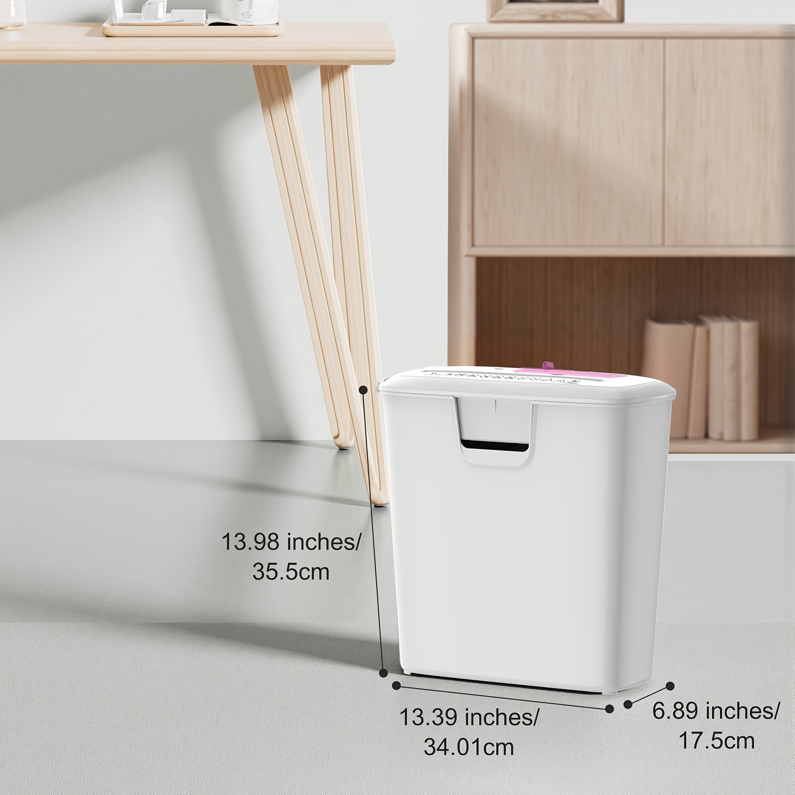 8-Sheet Strip-Cut Paper Shredder – Overheat Protection, Auto Shut-Off, 3.4-Gallon Bin - Image 4