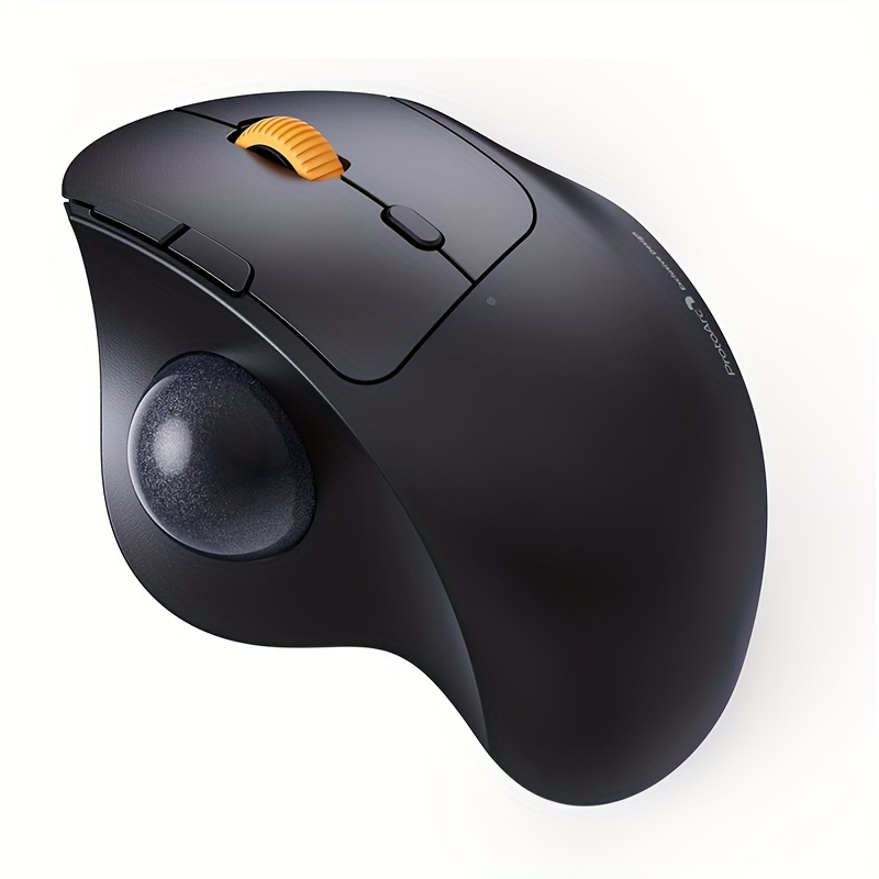 Ergonomic Wireless Rechargeable Thumb Trackball Mouse – Bluetooth/2.4 GHz Control