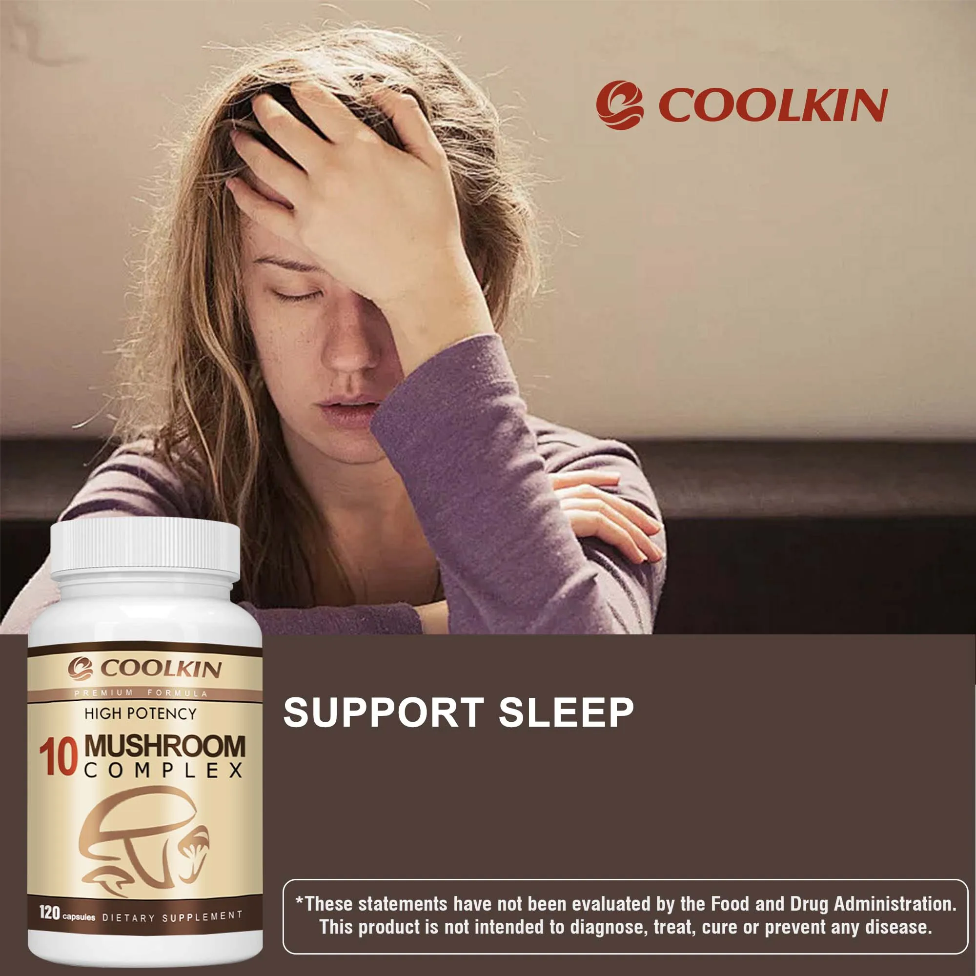 10 Mushroom Complex – Memory, Focus & Stress Relief Support (120 Capsules) - Image 4