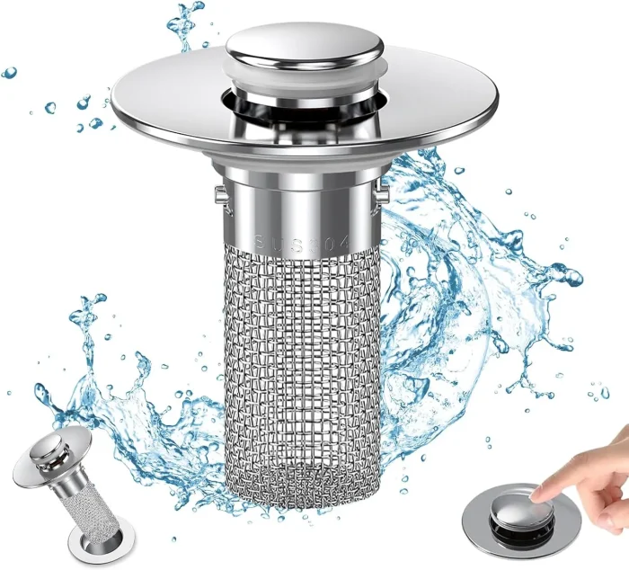 10" All Metal High Pressure Rainfall Shower Head, Handheld Wand & 71" Hose - Image 2