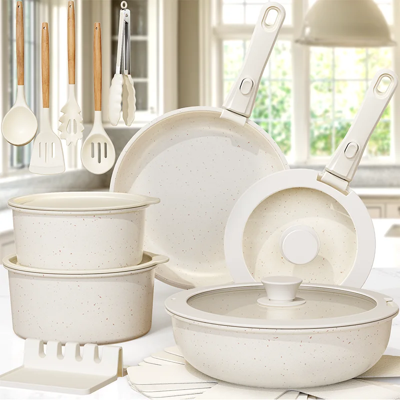 21-Piece Astercook Non-Stick Ceramic Cookware Set – Oven & Induction Read