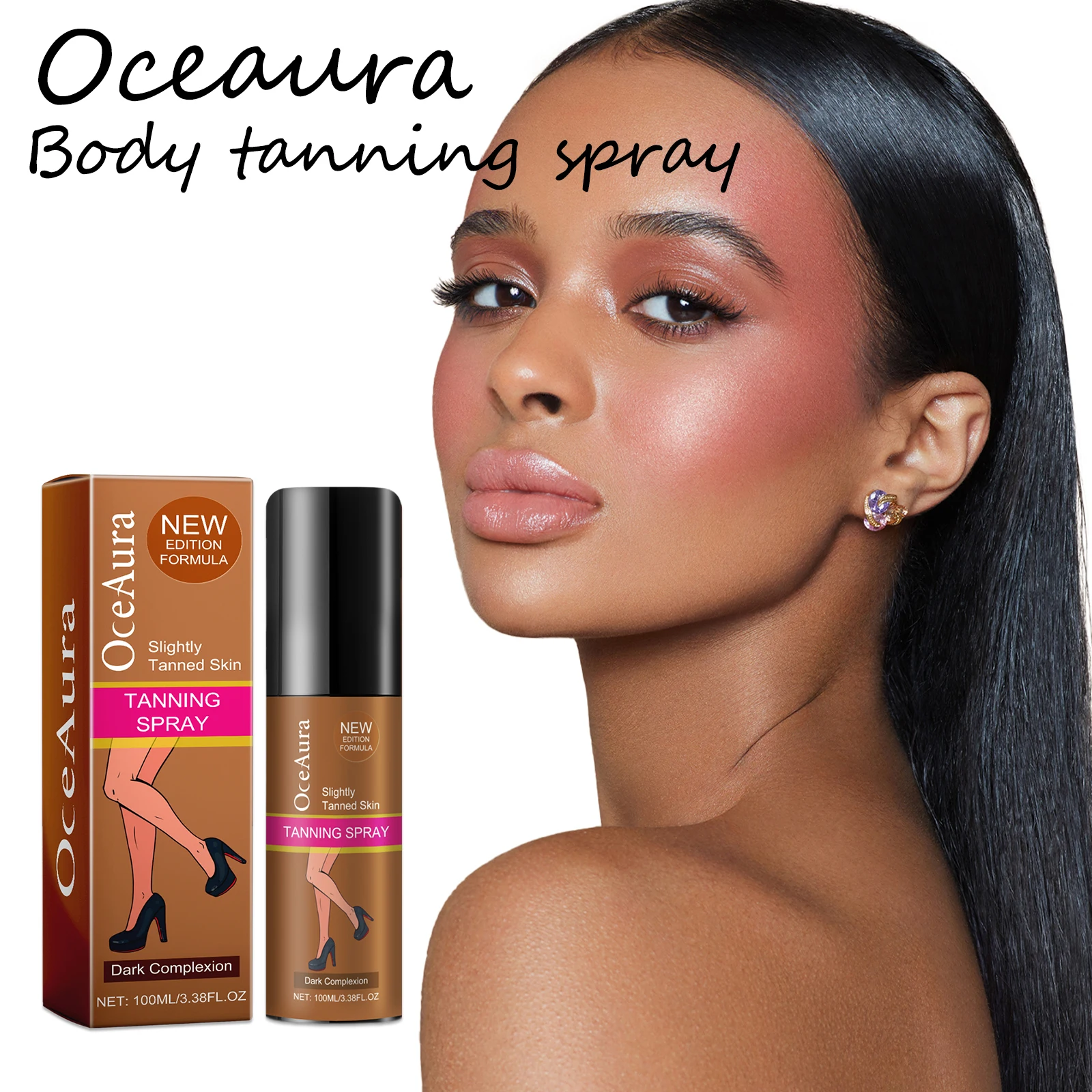 Oceaura Self-Tanning Spray – Quick-Dry Mist for Sunless Bronze Glow