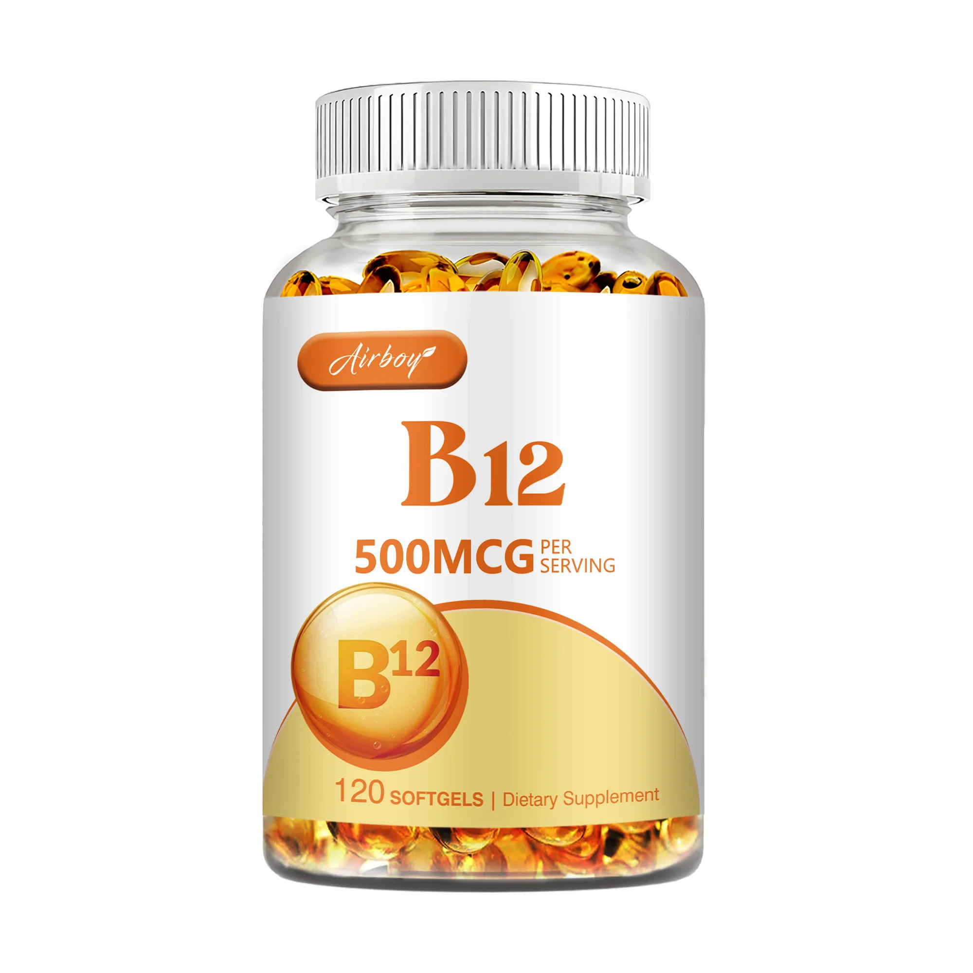 Vitamin B12 500 mcg – Energy, Mood & Nervous System Support (120 Capsules) - Image 7