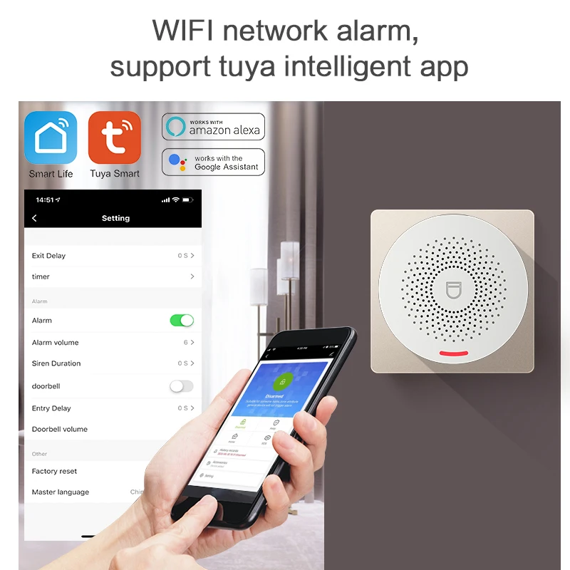 Tuya Smart Home Security Alarm System Hub, Works with Google & Alexa - Image 4
