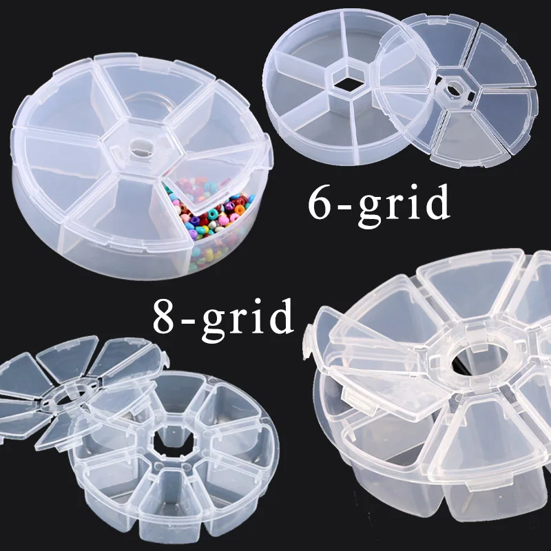 Jewelry Storage Box with Adjustable Compartments – Transparent Plastic Organizer for Beads & Small Parts - Image 3