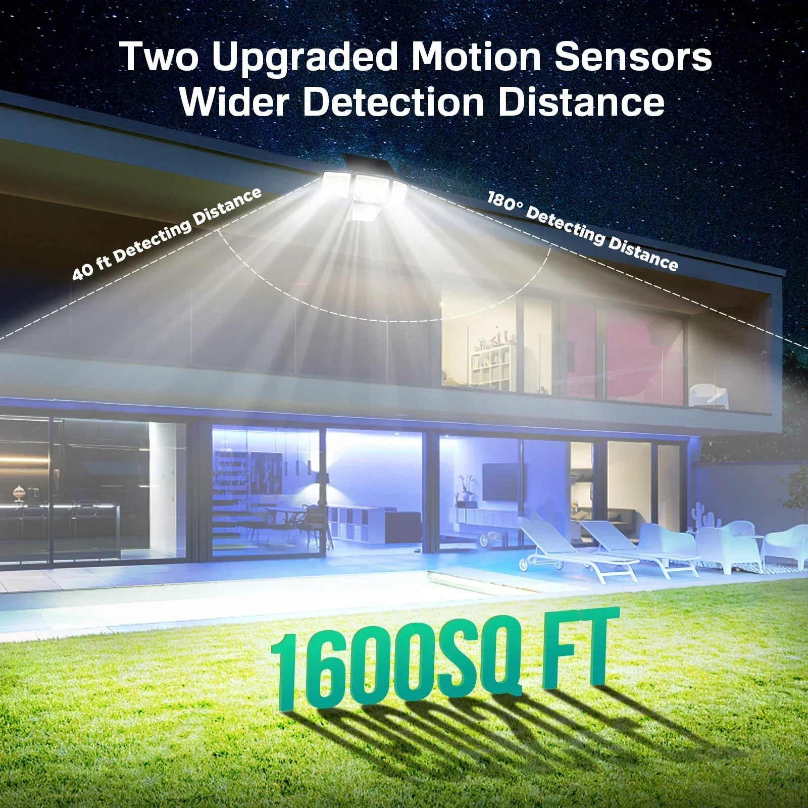 1/2/3pcs 188LED Solar Light – 3000LM IP65 Motion Sensor Security Flood Lamp - Image 3