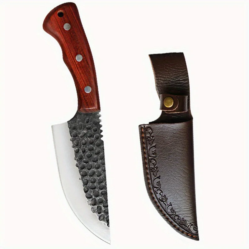 1 PC Stainless Steel Multipurpose Butcher Knife – Handmade Forged Meat Cleaver with Wooden Handle - Image 7