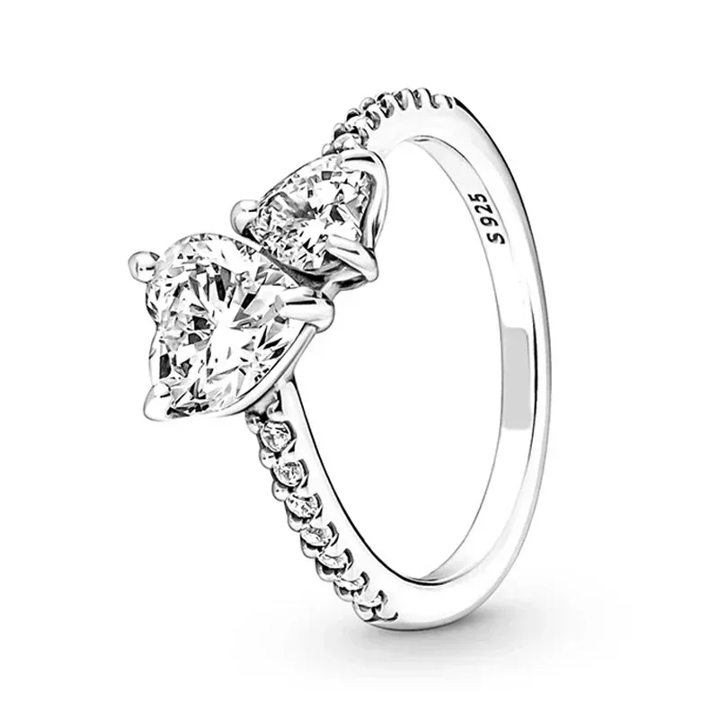 925 Silver Celestial Ring Set – Heart, Bow, Sun, Moon & Star Charms - Image 10