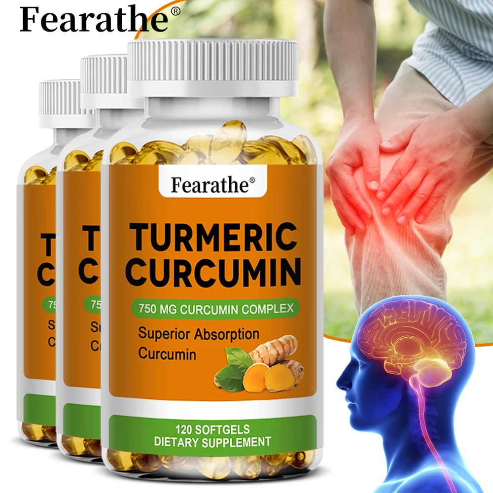 Organic Turmeric Phytosome Capsules – Joint, Brain & Heart Health Support