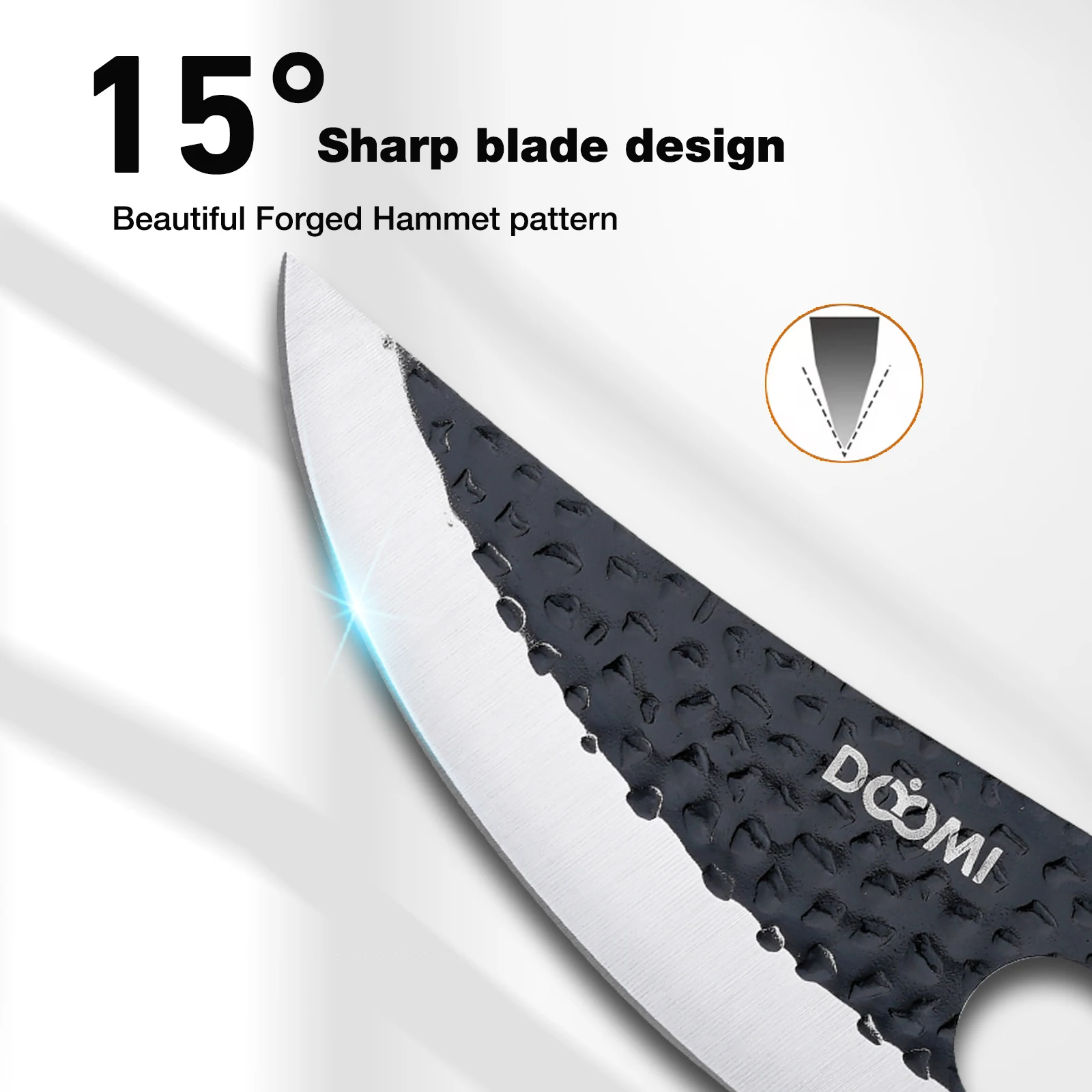 Viking Kitchen Knives Set – Hand Forged Butcher Cleaver with Sheath for Meat & Outdoor Cooking - Image 3
