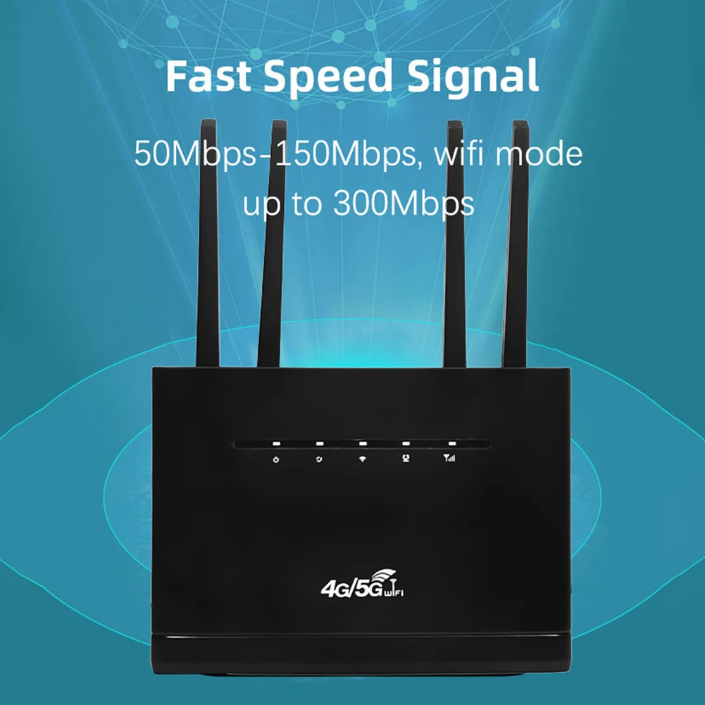 4G LTE Wireless Router 300Mbps, Modem with 4 Antennas, SIM Slot for Home - Image 2