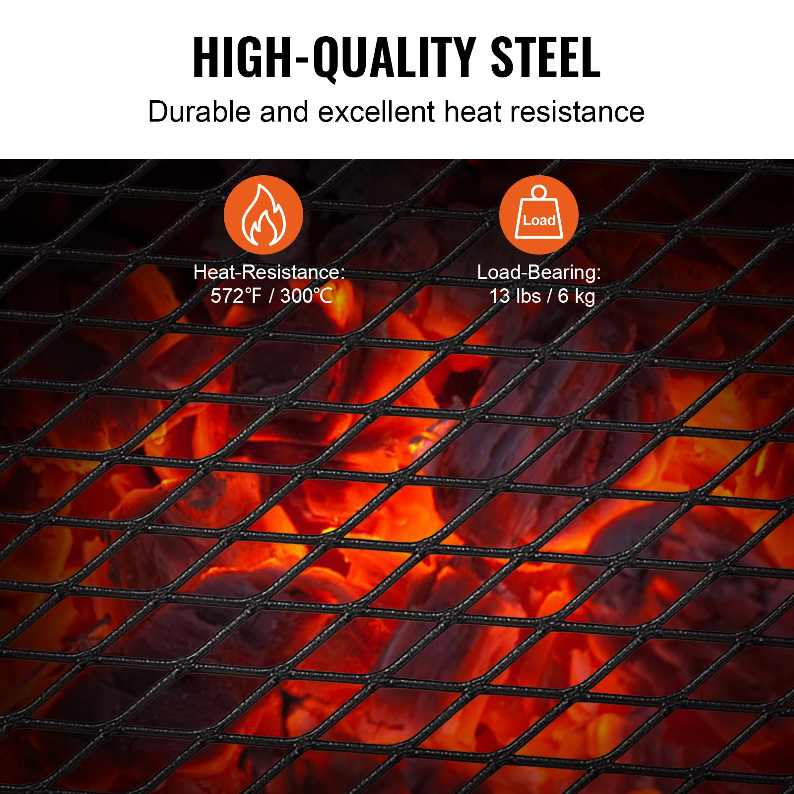 VEVOR 18/24in Barbecue Charcoal Grill, Outdoor Cooking for Camping & Picnics - Image 3