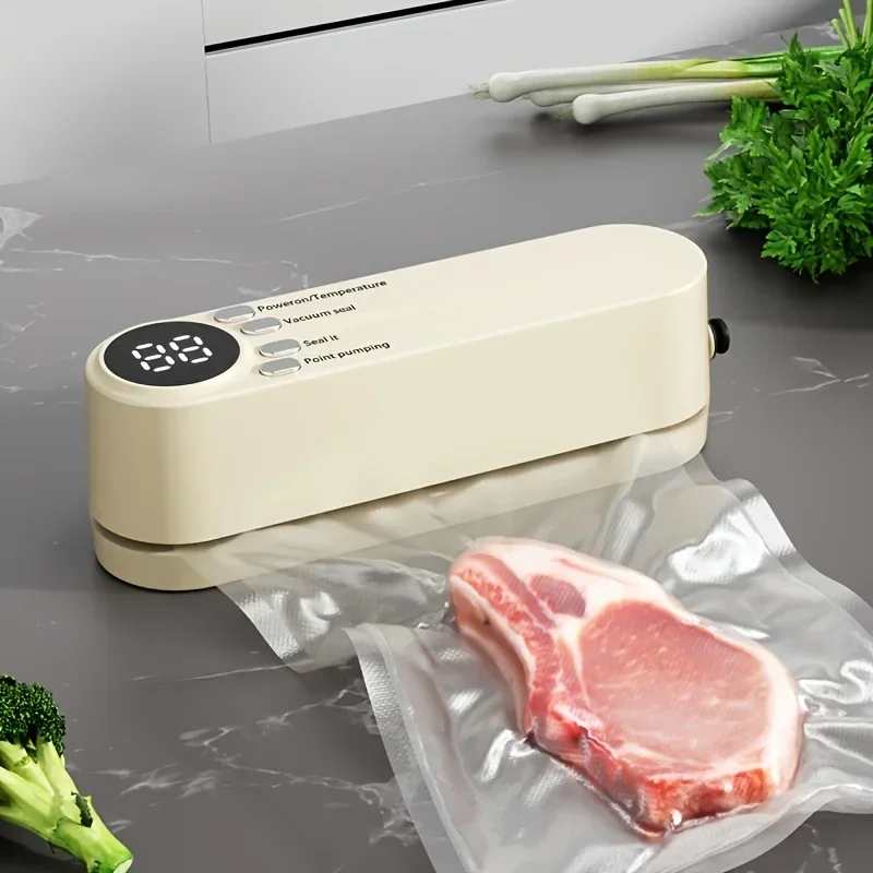 1pc Automatic Food Sealer, Portable Wireless Vacuum Sealer with Snack Bag Sealing & External Suction - Image 6