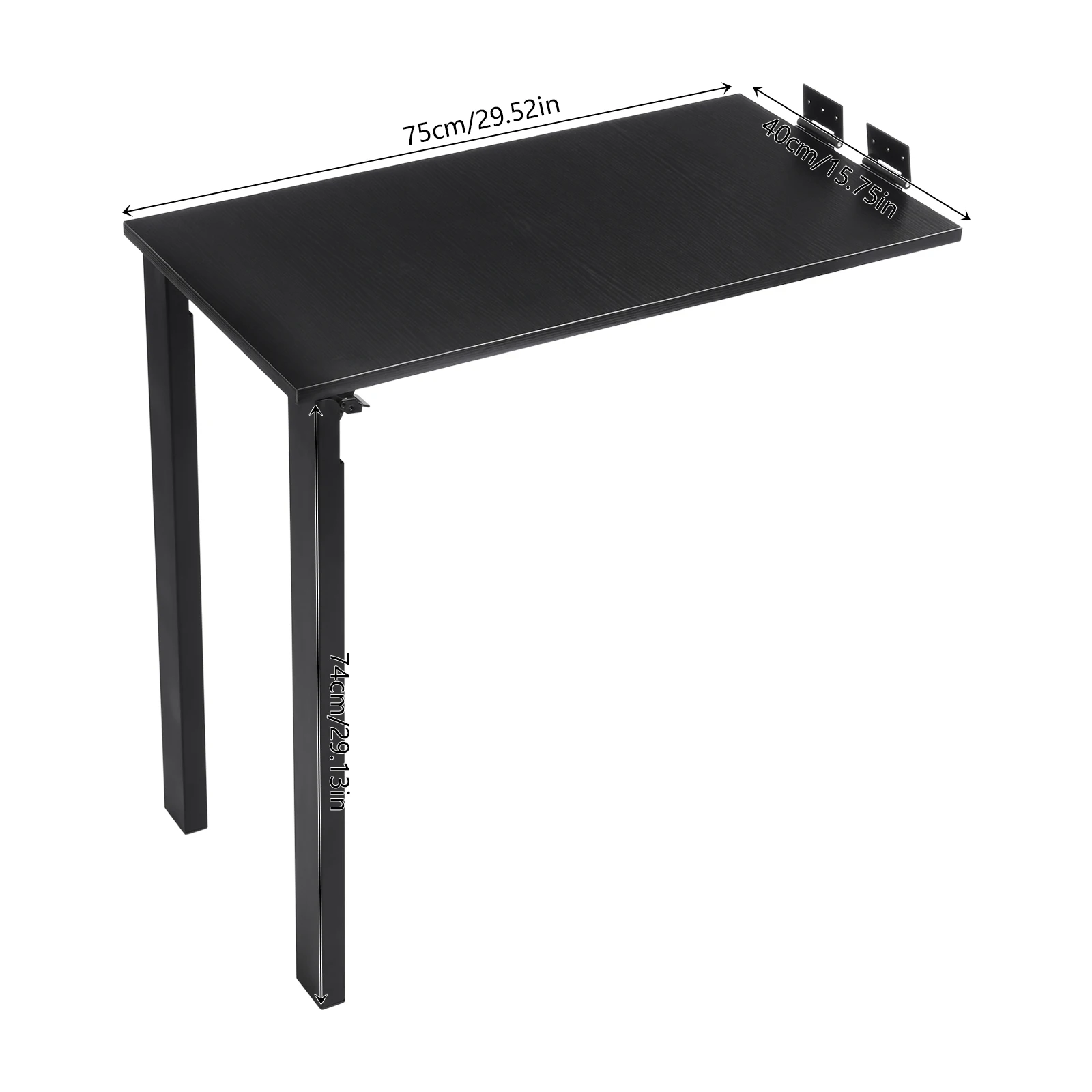 Wall-Mounted Folding Dining Table – Space-Saving 75x40cm Floating Desk - Image 2