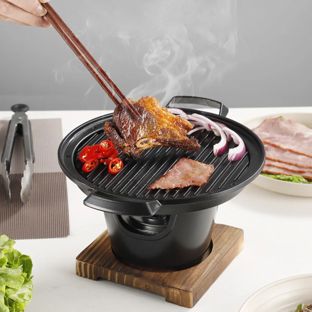 Portable Japanese Alcohol Stove – Smokeless Mini BBQ Grill for One - Image 5