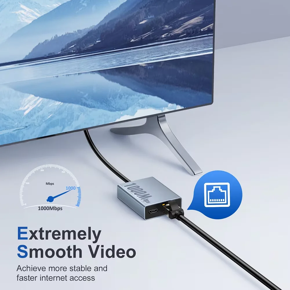 Zexmte Gigabit Ethernet Adapter for 4K Fire TV Stick & Chromecast – 1000Mbps - Image 3