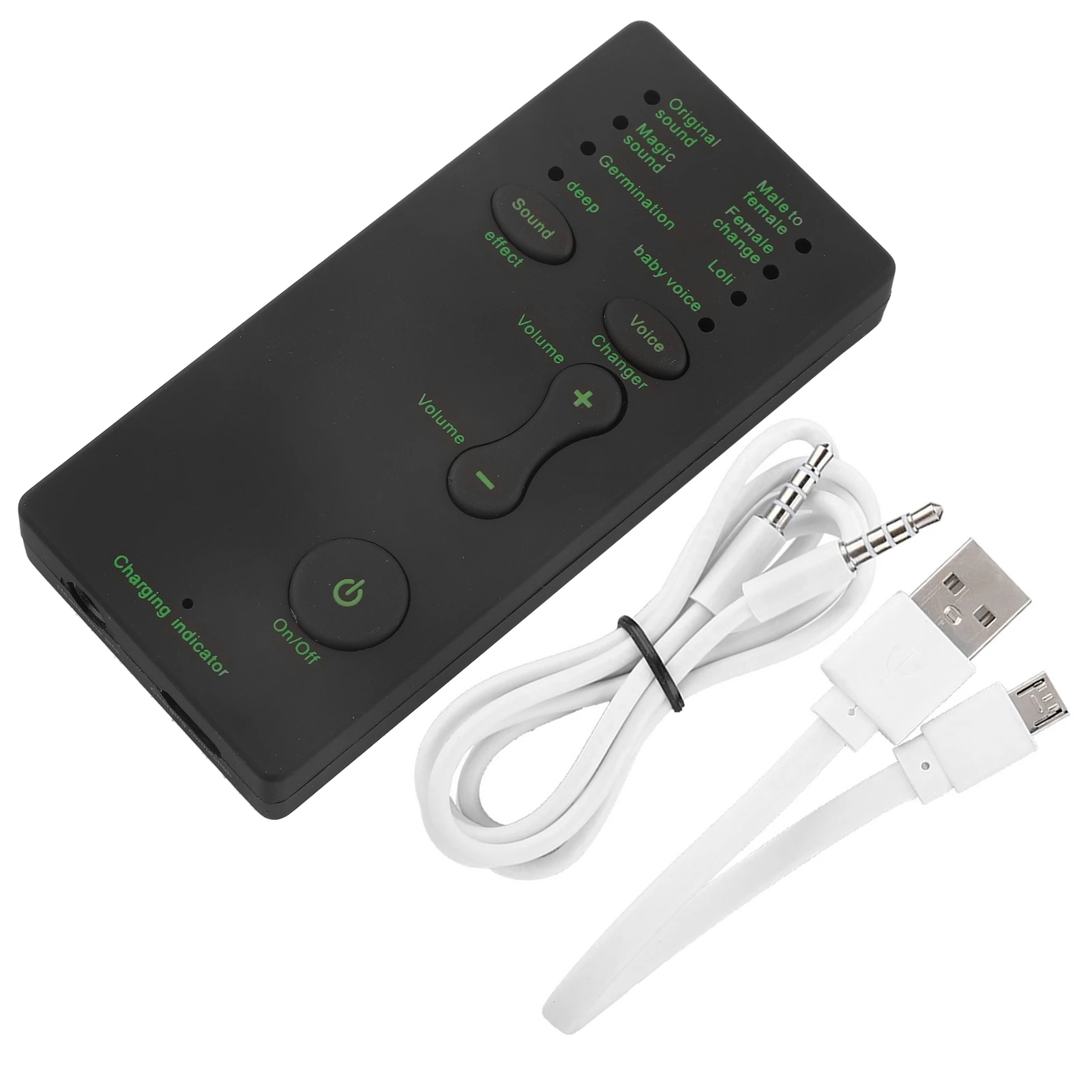 Portable Mini Voice Changer Live Broadcast Sound Card For Mobile Phone PC (English Version) External Sound Card - Image 2