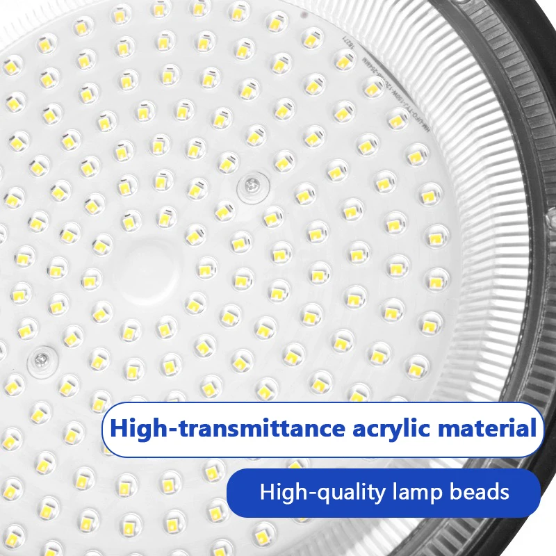 High Brightness UFO LED Light – 100W–300W 6000K Industrial Garage Lamp - Image 2