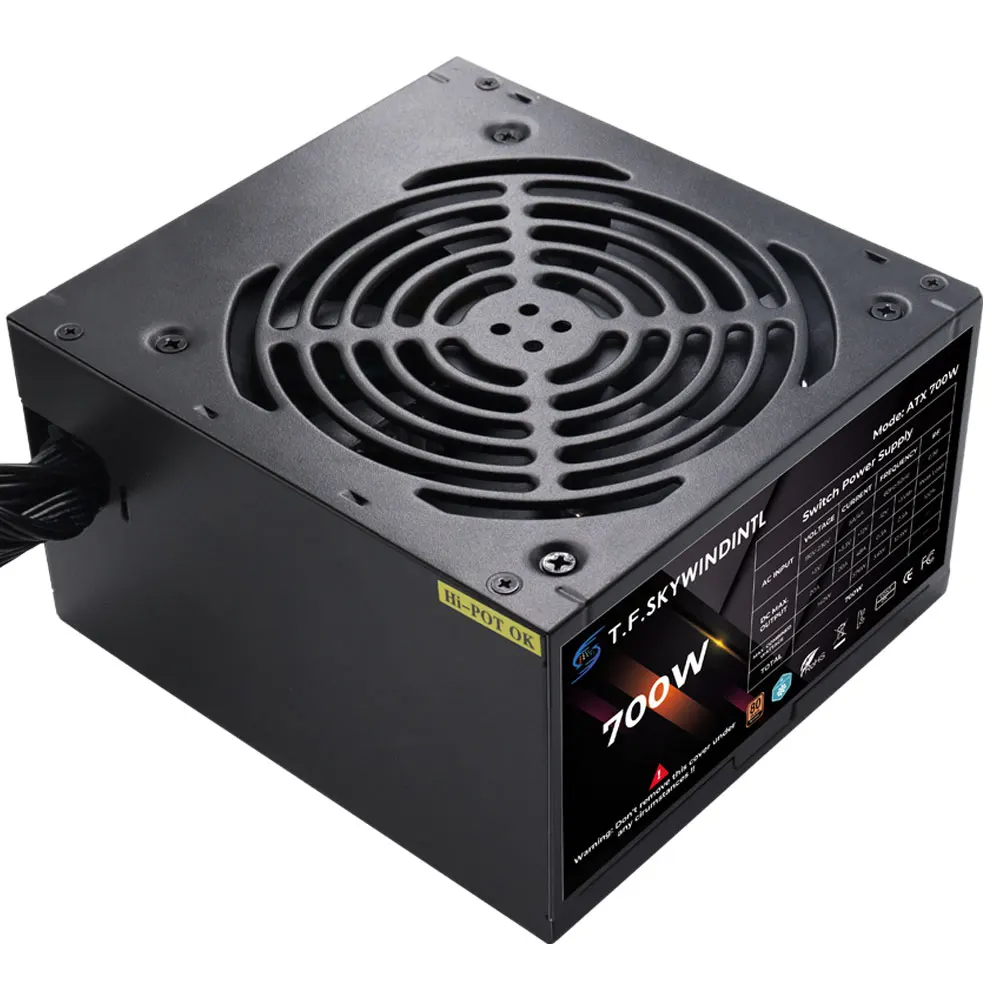 700W ARGB Gaming PC Power Supply, 120mm Fan, 20+4Pin Connector PSU - Image 5