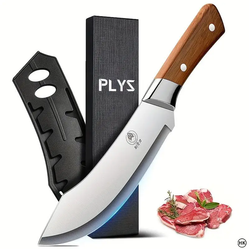Handcrafted Forged Bone-Removing Knife with Leather Sheath – Professional Chef’s Boning Tool
