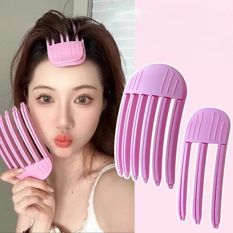 Fluffy Volumizing Curling Bangs Hairpin Clips Women Hair Roots Fixed Shape Roller