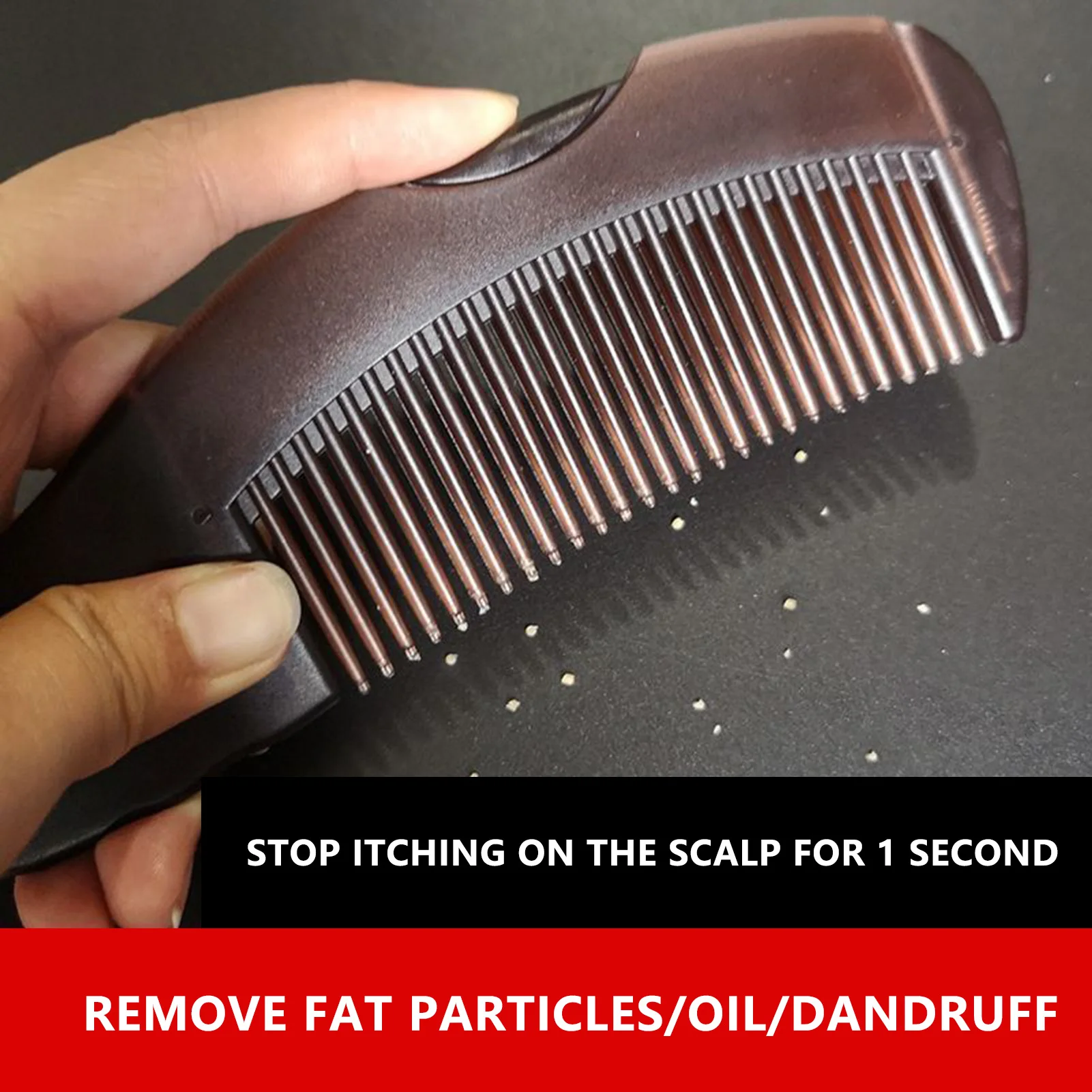 Dandruff Removal Scalp Comb & Self-Cleaning Anti-Static Hair Brush