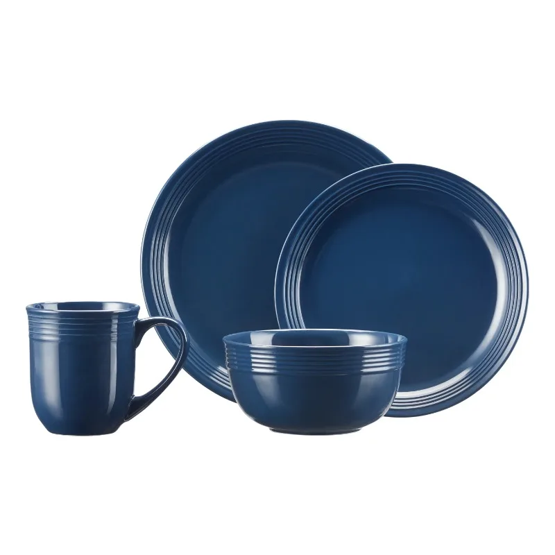 16-Piece Earthenware Tableware Set - Multiple Colors, Easy to Clean, Home Use - Image 8