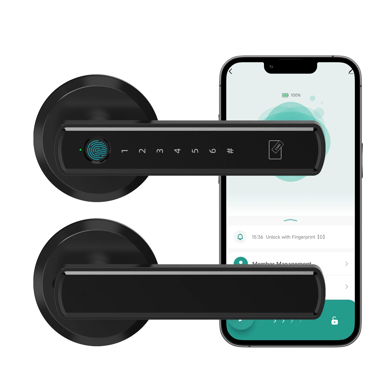 Smart Fingerprint Touchscreen Smart Lock – App, Passcode & Remote Control