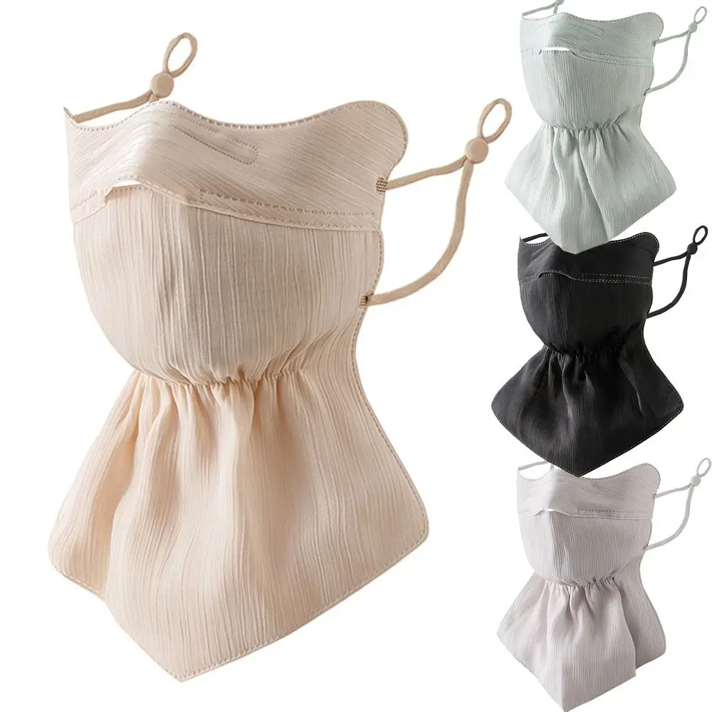 Ice Silk UV Protection Face Mask – Breathable Hanging Ear Bandana