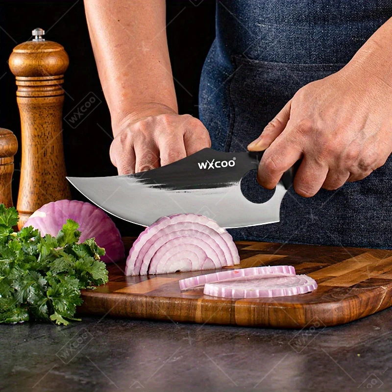 Hand Forged High Carbon Steel Knife Set – Chef, Cleaver, Utility, Meat & Camping Knives - Image 6