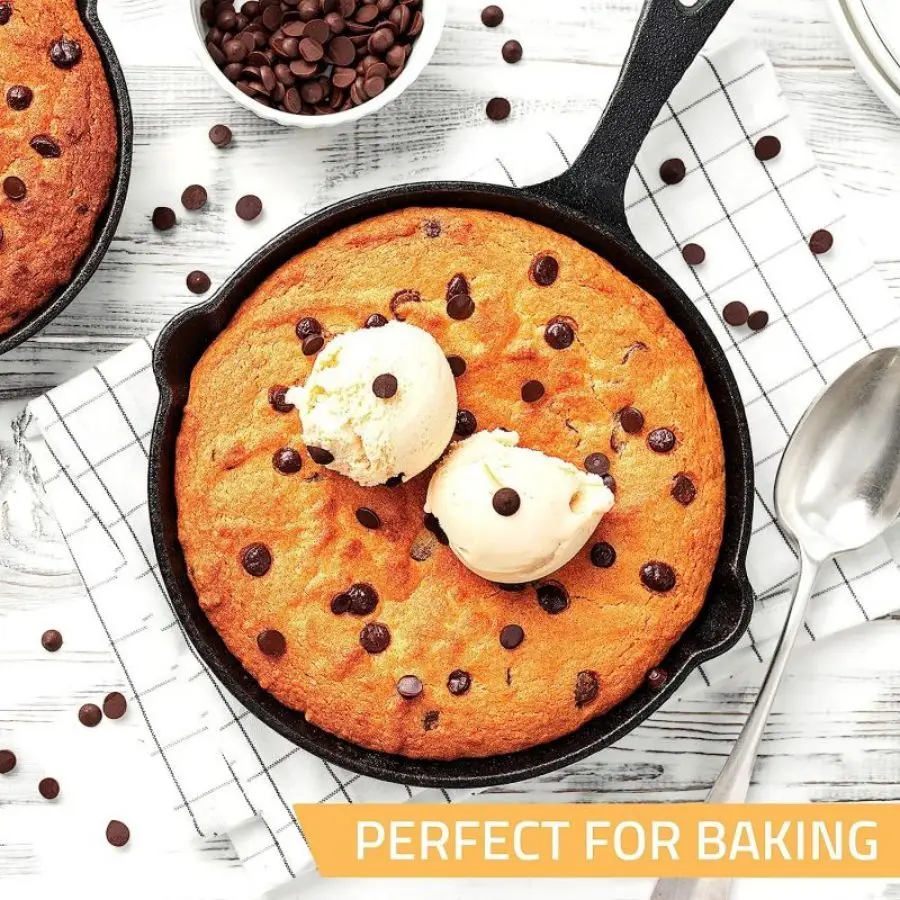 Pre‑Seasoned 3‑Piece Cast Iron Skillet Set – 6″, 8″ & 10″ Frying Pans - Image 6