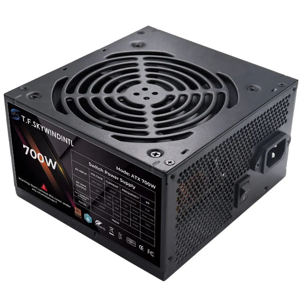 700W ARGB Gaming PC Power Supply, 120mm Fan, 20+4Pin Connector PSU - Image 2