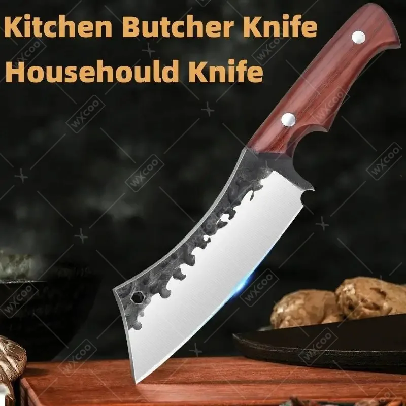 Handmade Forged Stainless Steel Chef Knife – Boning, Cleaver & Butcher Knife - Image 4