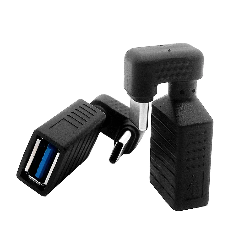 180° U-Shaped Type-C OTG to USB 3.0 Adapter for Phones & Tablets
