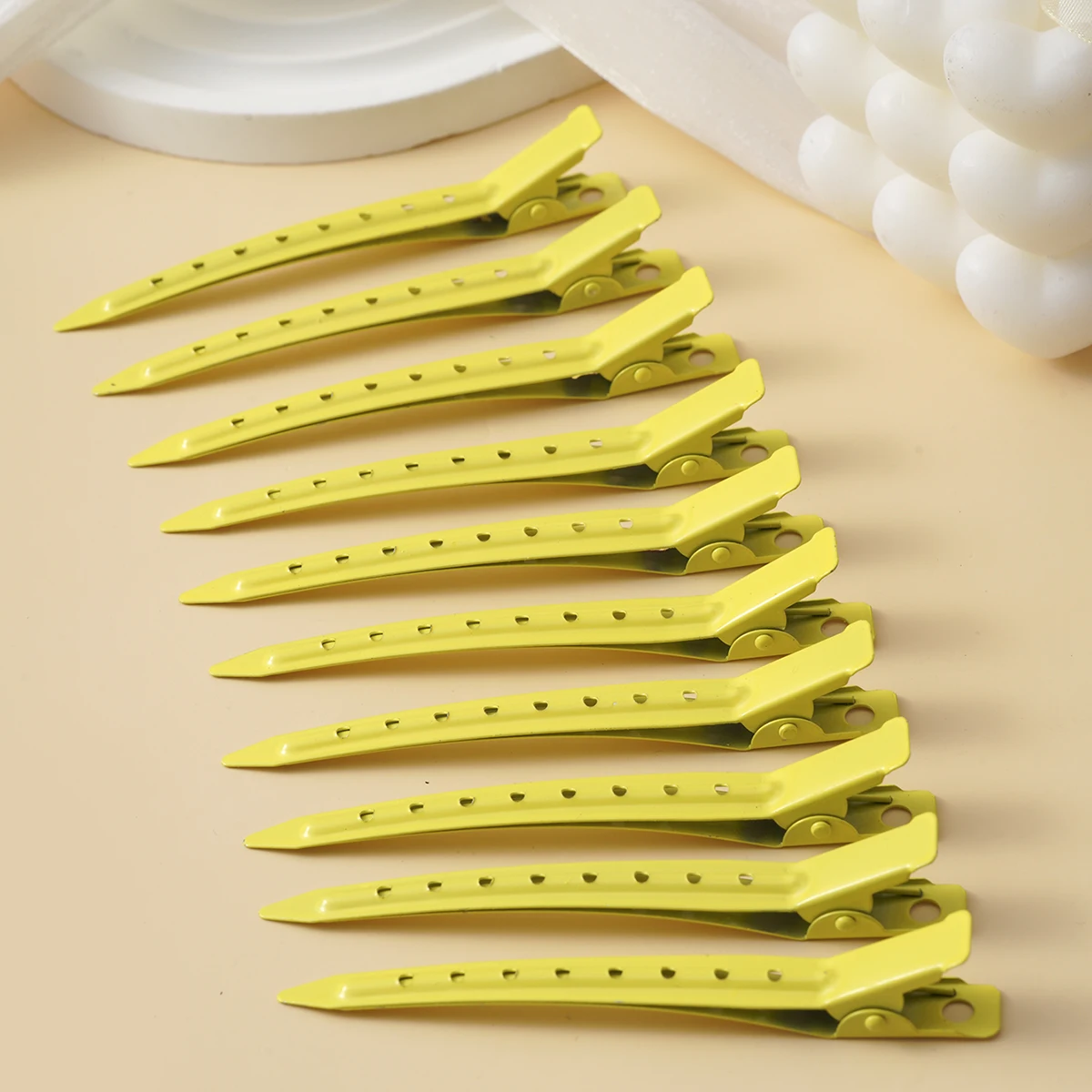 -Piece Metal Duckbill Hair Claw Set – Curly Hair Styling Clips for Women - Image 9