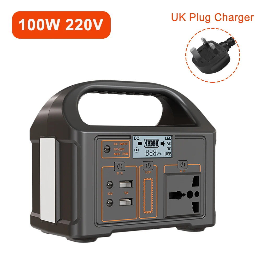 100W Portable Power Station – 24000mAh Solar Generator for Camping & Emergency - Image 7