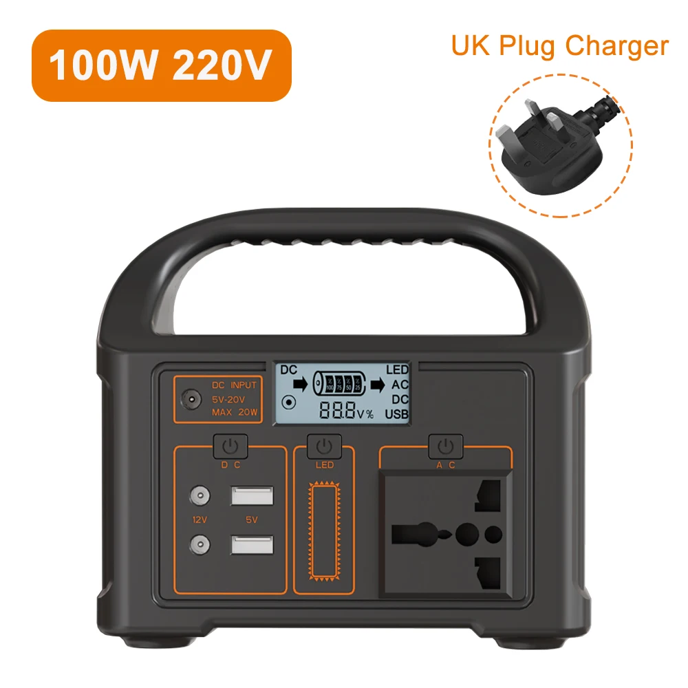 100W Portable Power Station – 24000mAh Solar Generator for Camping & Travel - Image 9