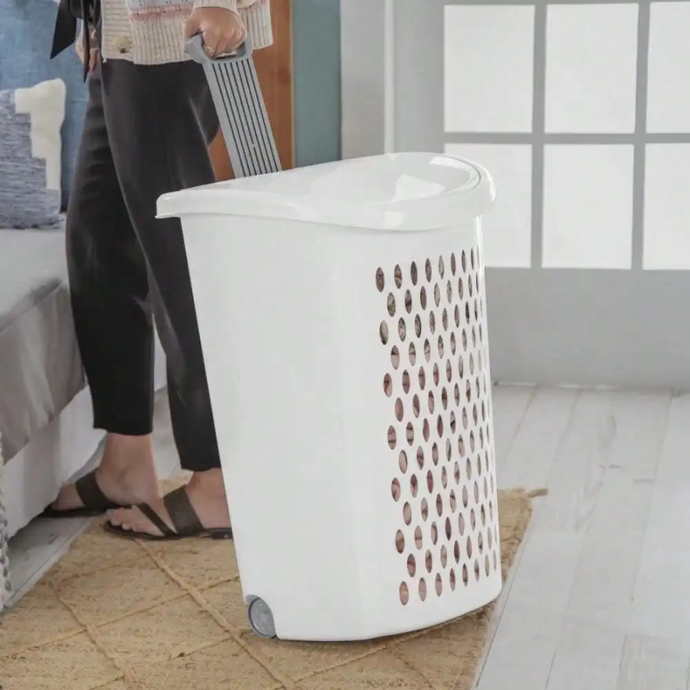 Portable Wheeled Laundry Basket with Flip‑Top Lid – Easy Dirty Clothes Storage - Image 6
