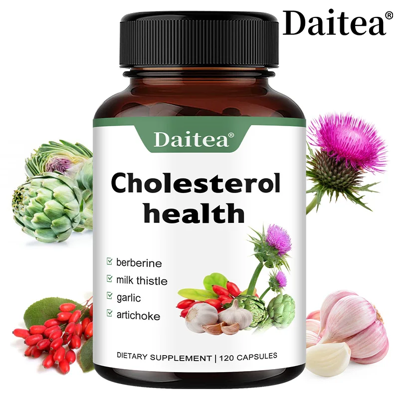 Cholesterol Support Capsules – Berberine, Milk Thistle, Garlic & Artichoke